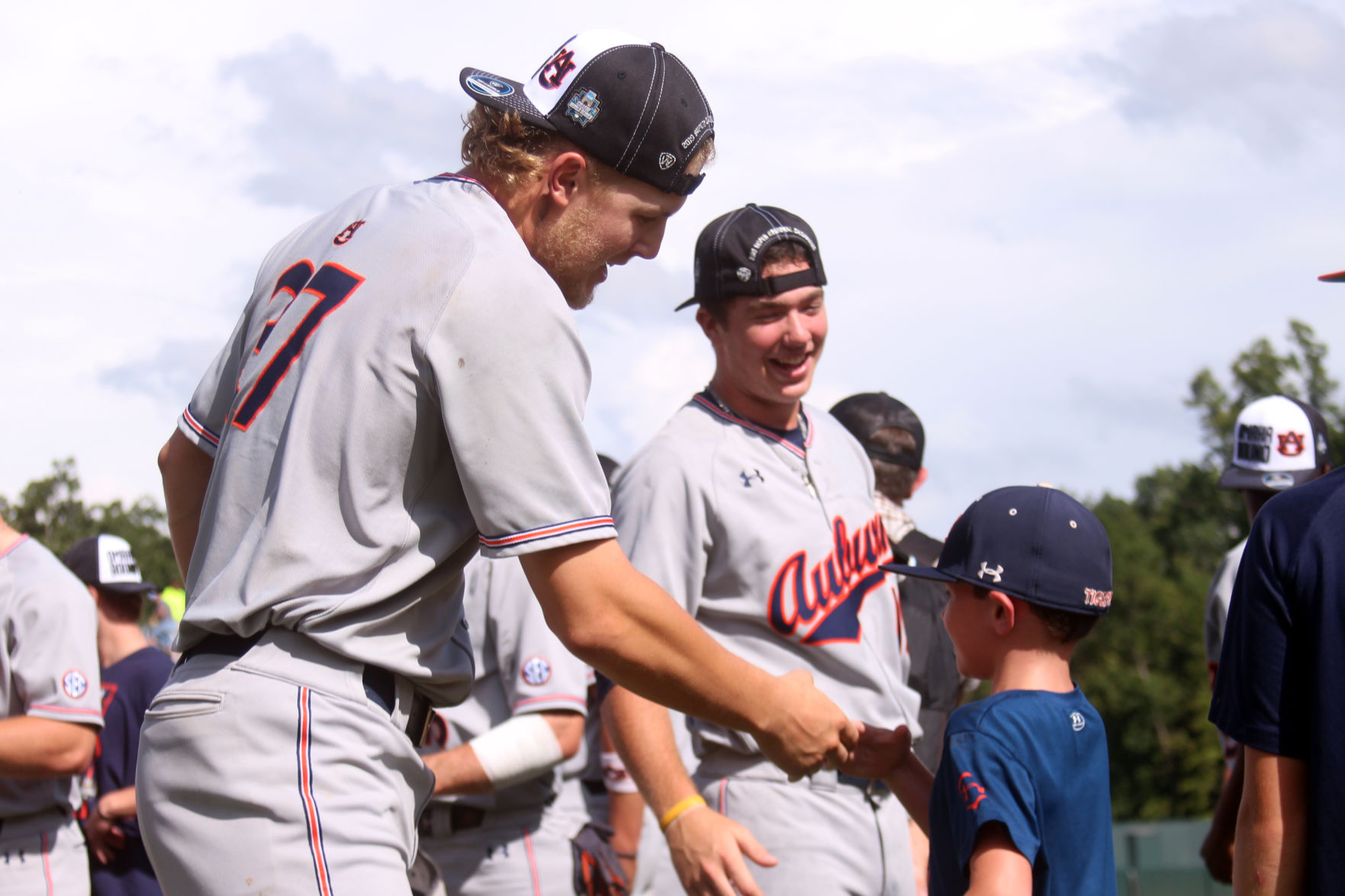 PHOTOS: Auburn celebrates Super Regional win, College World Series berth